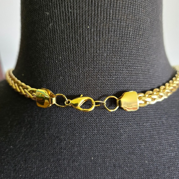 ✨ Vintage Gold-Plated Wheat Chain Necklace from Germany – 27 Inches, Unsigned ✨ - Picture 2 of 2